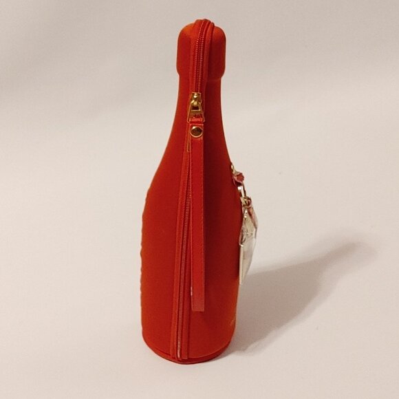 G.H. MUMM Brute Cordon Rouge Champagne Red Zipped Insulating Case & Keychain NEW - Picture 5 of 9